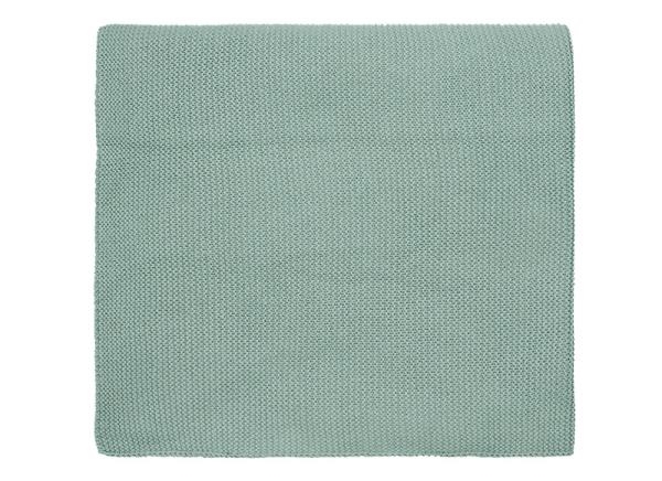 Image sur Couverture basic en tricot 150 x 100 cm, vert